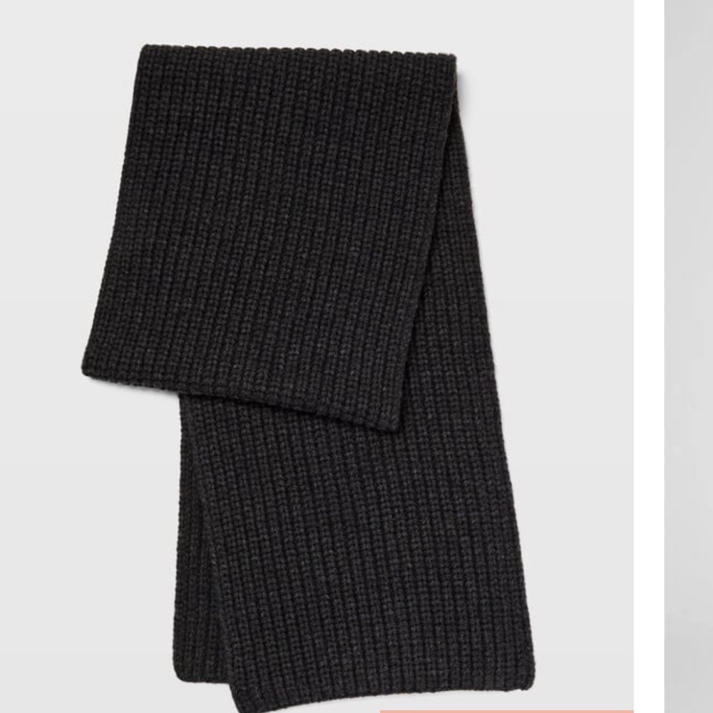 Club Monaco wool blend rib knit scarf